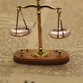 Mini Vintage Balance Scales Ornament Metal Antique Justice Model