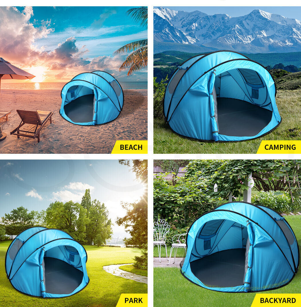 Pop-Up 4-Person Camping Tent