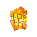 Himalayan Warm White Salt Lamp Natural Crystal Hand Carved Night Light