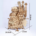 Colorful 3D Wooden Puzzle Magic Castle Movable Building Kit