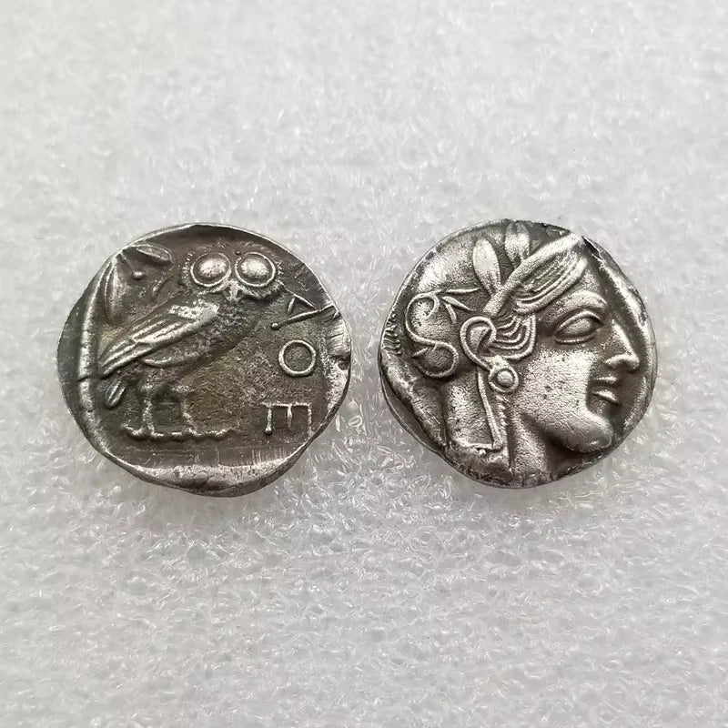Greek Coin Souvenir: Ancient Greece Moon Goddess Design