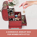 Traditional Wooden Jewelry Box - Oriental Style Wooden Box