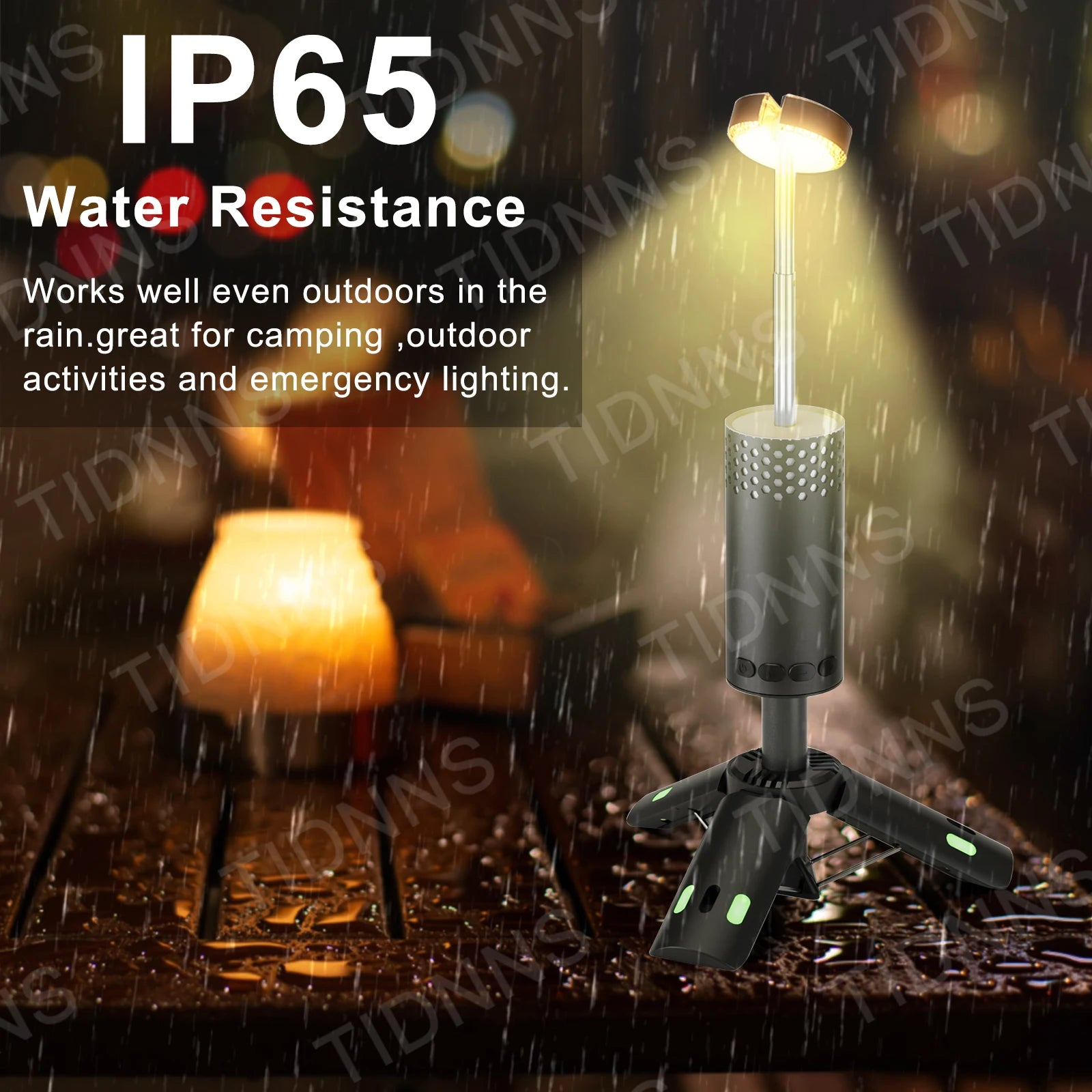Rechargeable Telescopic Camping Lantern Dimmable Fishing Light