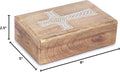 Handmade Decorative Wooden Jewelry Box French Rope -8X5 Inch