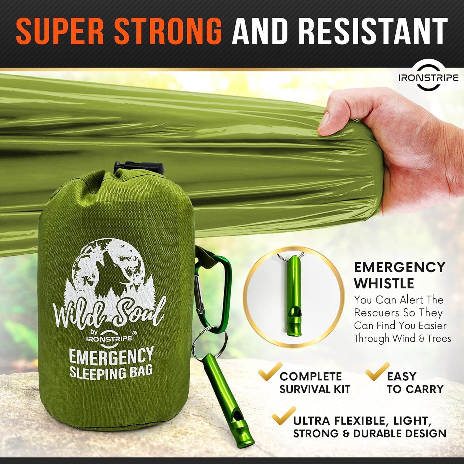 Emergency Sleeping Bag – XL Waterproof Survival Sleeping Bag
