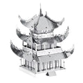 Yueyang Tower 3D Metal Puzzle Kit DIY Laser Cut Toy for Kids