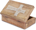 Handmade Decorative Wooden Jewelry Box French Rope -8X5 Inch
