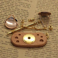 Mini Vintage Balance Scales Ornament Metal Antique Justice Model