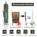 Mini Camping Water Filter Straw with Carbon Fiber for Survival