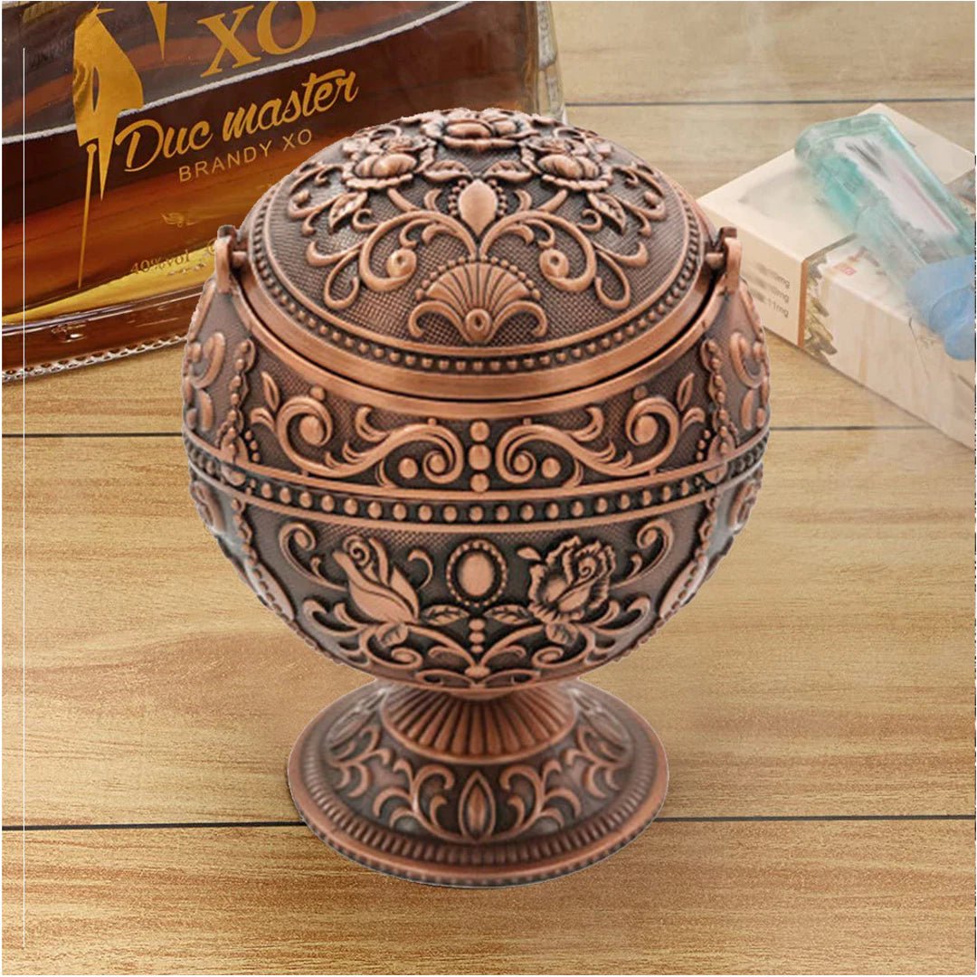 Retro Metal Windproof Ashtray