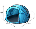 Pop-Up 4-Person Camping Tent