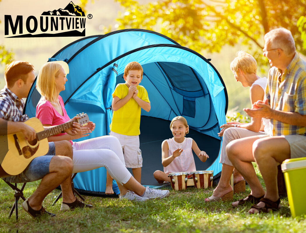 Pop-Up 4-Person Camping Tent