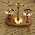 Mini Vintage Balance Scales Ornament Metal Antique Justice Model