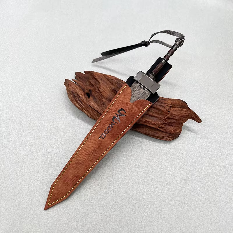 22cm Metal Greatsword 1:6 Medieval Weapon Replica Toy