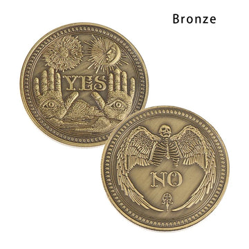 Bronze Yes No Coin – Souvenir Gift for Collectors & Lovers