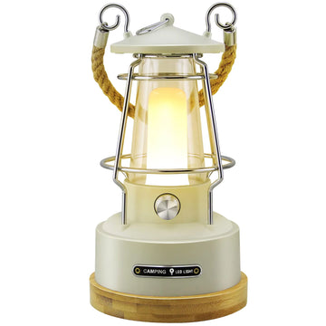 Rechargeable Dimmable LED Vintage Camping Lantern Battery Powered