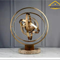 Planetary Marble Globe Sculpture