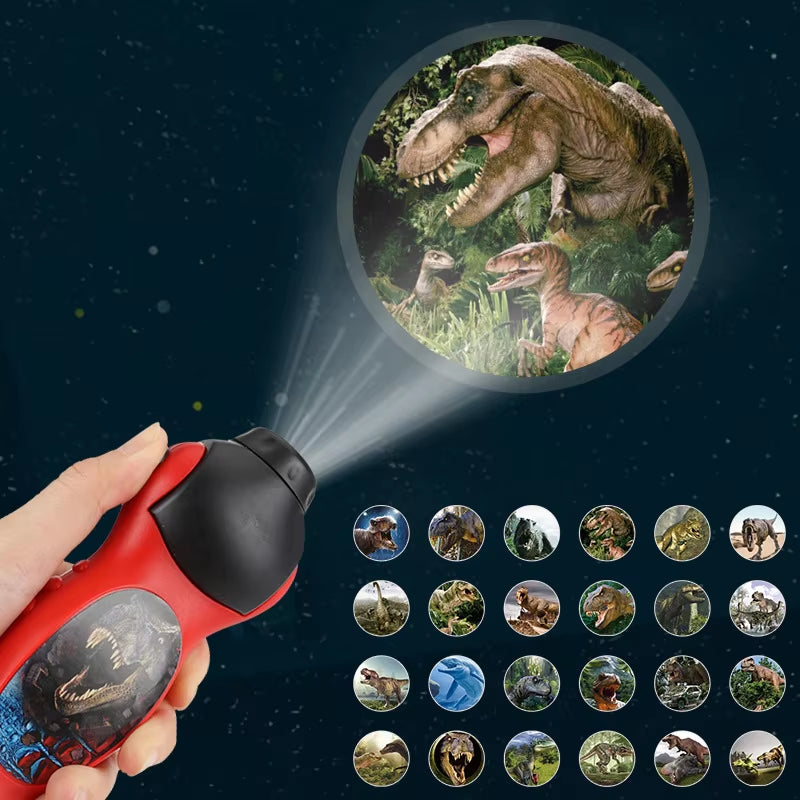 Dinosaur Shark Projector Flashlight - Educational Night Toy