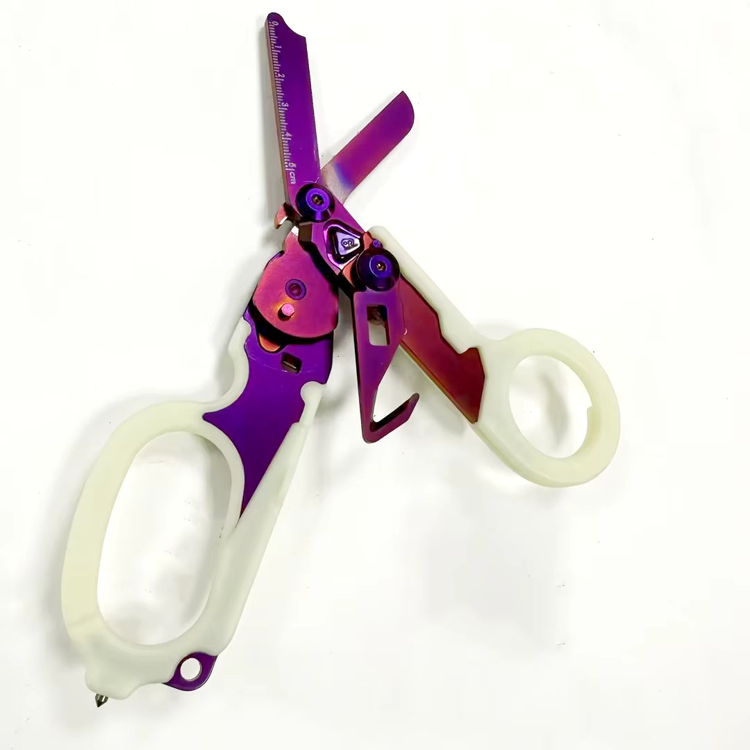 Portable Multifunction Tactical Shears Folding Scissors Tool