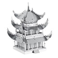 Yueyang Tower 3D Metal Puzzle Kit DIY Laser Cut Toy for Kids