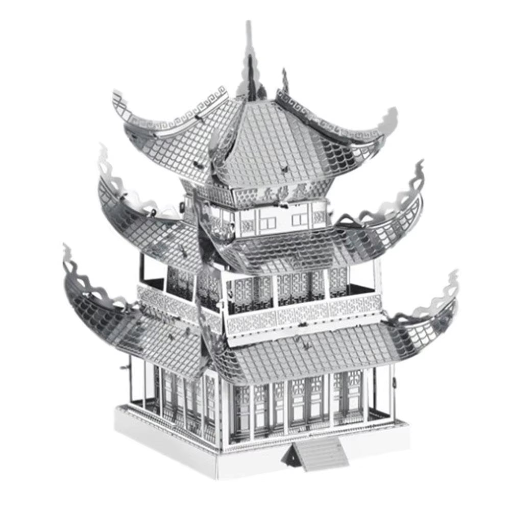 Yueyang Tower 3D Metal Puzzle Kit DIY Laser Cut Toy for Kids