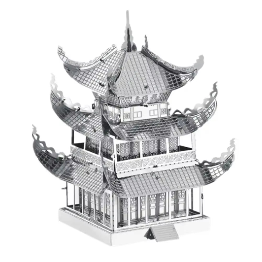 Yueyang Tower 3D Metal Puzzle Kit DIY Laser Cut Toy for Kids