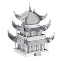 Yueyang Tower 3D Metal Puzzle Kit DIY Laser Cut Toy for Kids