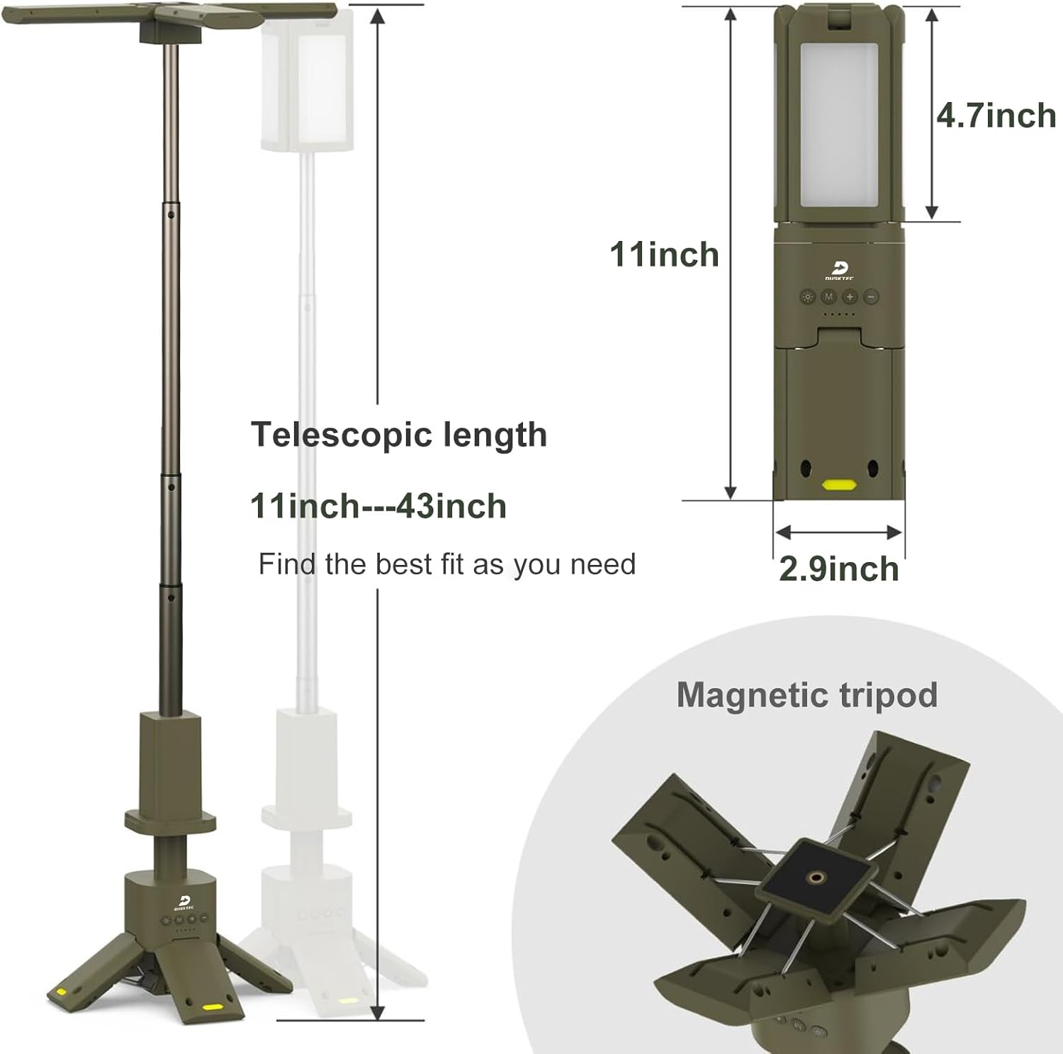 Waterproof Camping Lamp Rechargeable with 14000Mah