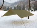 Waterproof Portable Tarp Multifunctional Outdoor Camping Traveling (Brown)