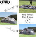 Spacious 10-Person Family Camping Tent