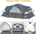 Spacious 10-Person Family Camping Tent