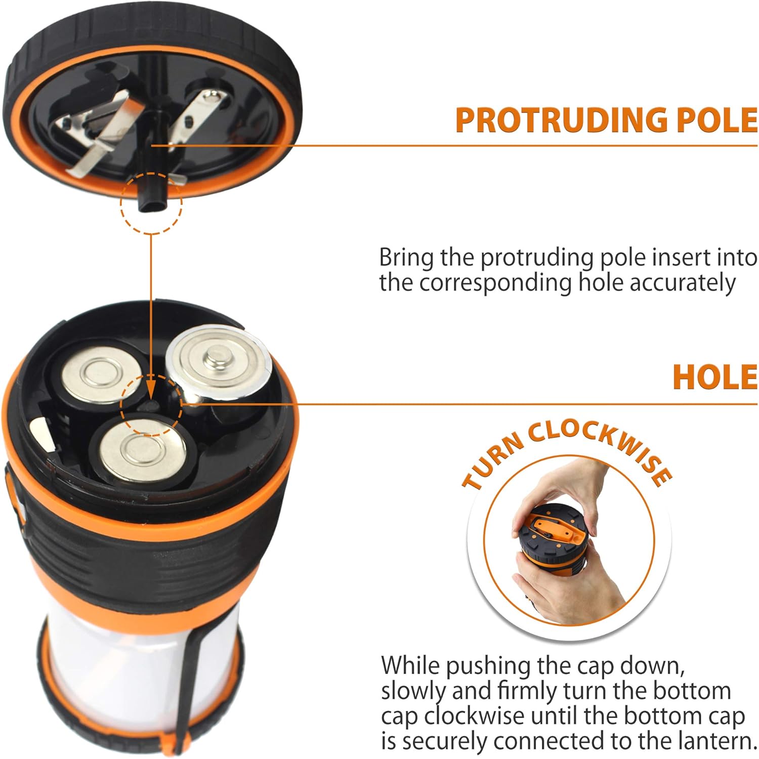 2 Pack LED Camping Lantern, Battery Powered LED 1800LM