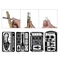 Multi-Tool Survival Card 4pcs Set