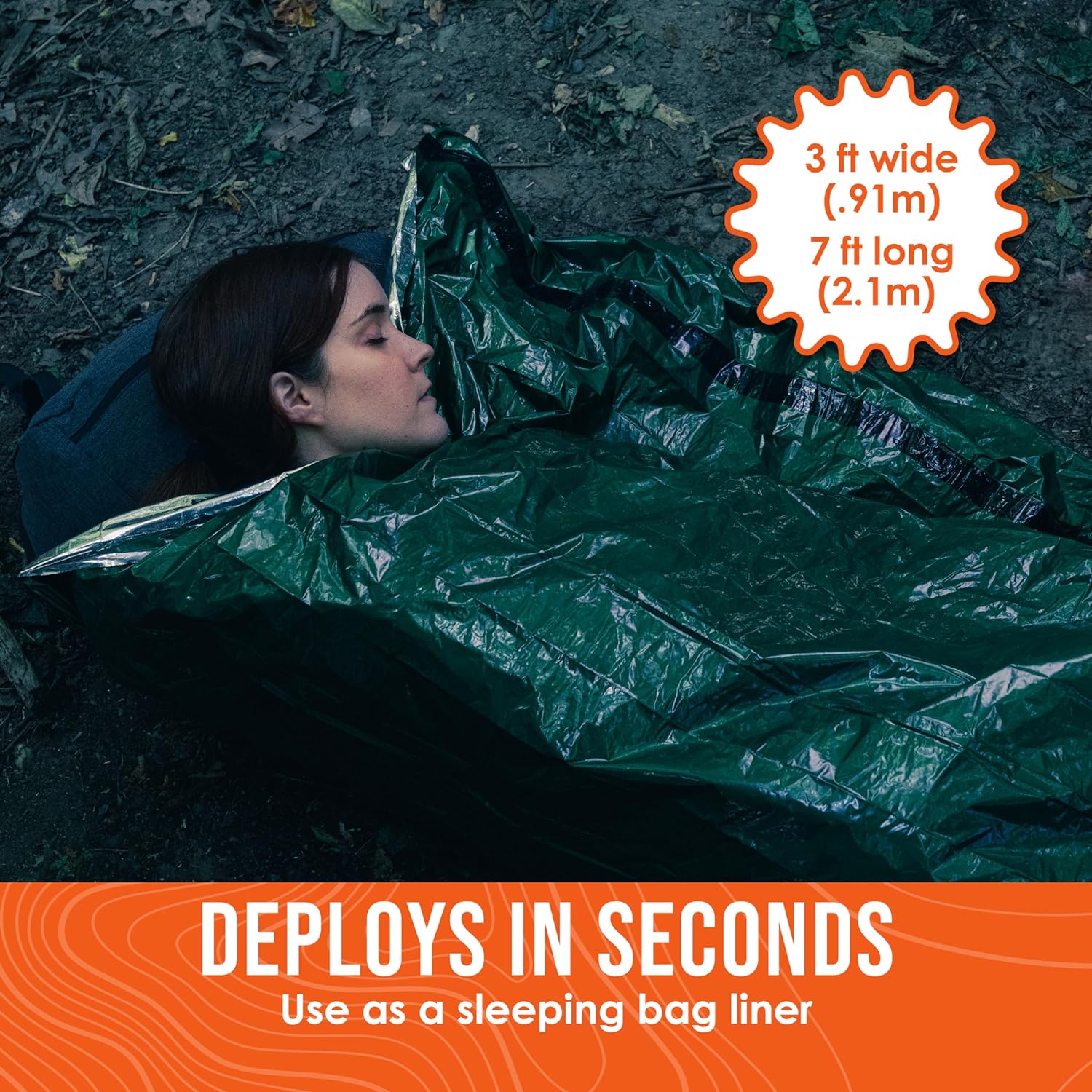 Emergency Survival Sleeping Bag Thermal - Use as Emergency