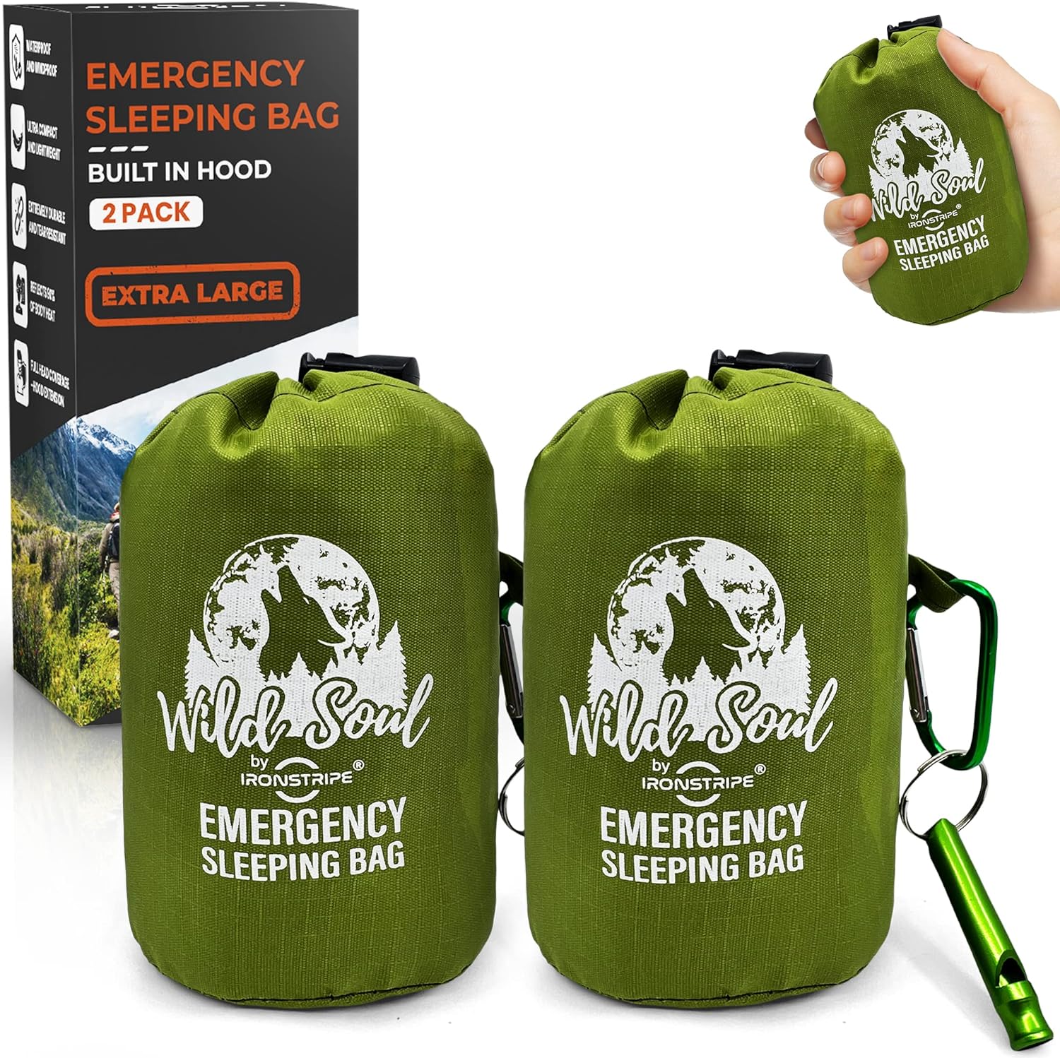 Emergency Sleeping Bag – XL Waterproof Survival Sleeping Bag