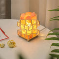 Himalayan Warm White Salt Lamp Natural Crystal Hand Carved Night Light