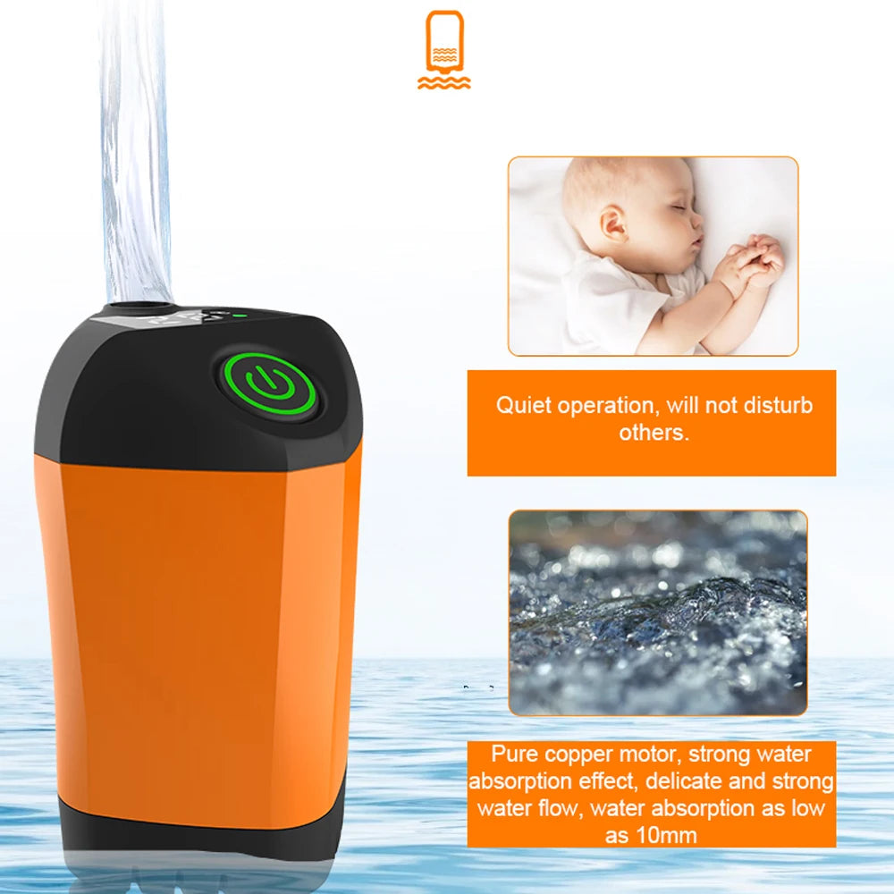 Outdoor IPX7 Waterproof Portable Electric Shower Pump for Hiking