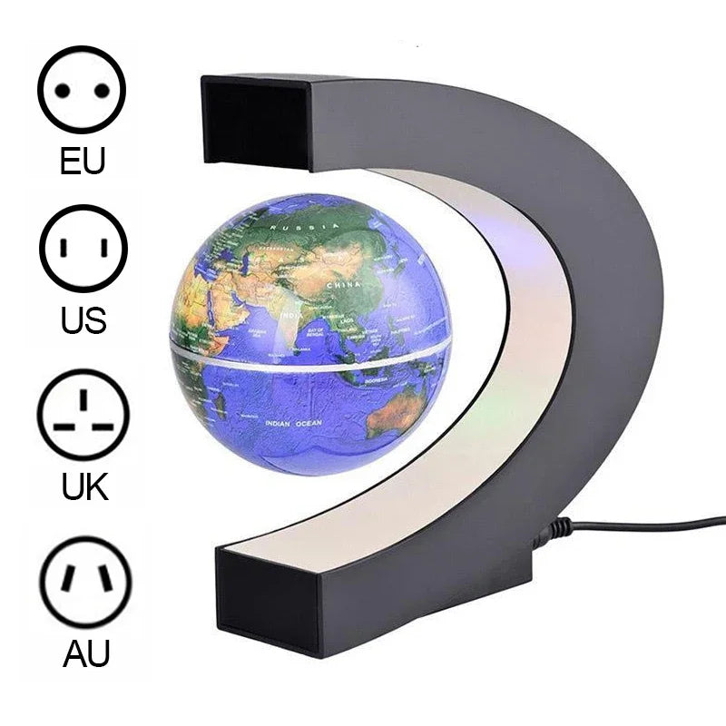 Magnetic Levitation Globe LED Light World Map Antigravity Lamp