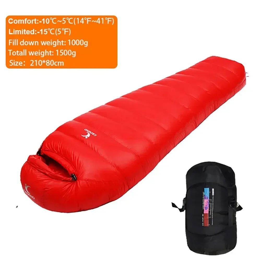 Winter Sleeping Bag down Outdoor Camping Portable Comforter Compression Thermal