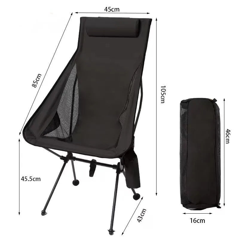 Portable Outdoor Camping Folding Chair Widened Ultra Light