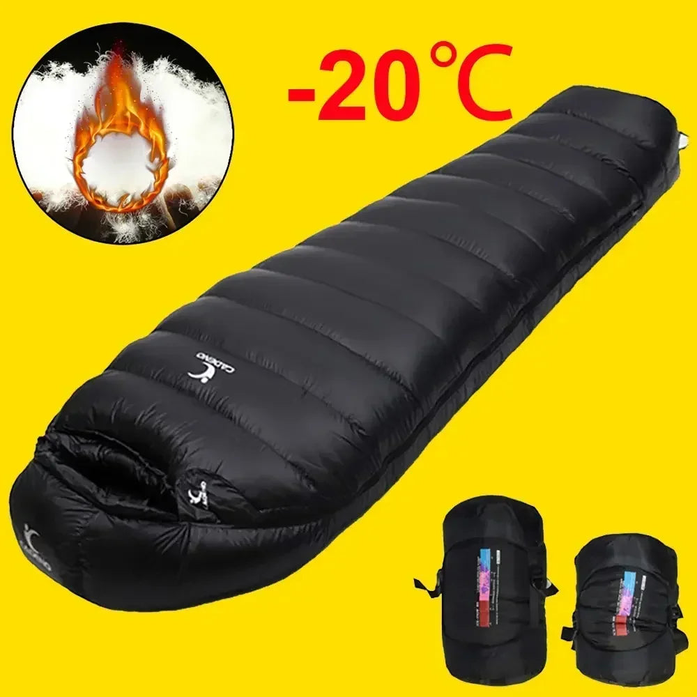 Winter Sleeping Bag down Outdoor Camping Portable Comforter Compression Thermal