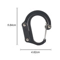 360° Rotating Multifunctional Hybrid Gear Clip Carabiner Buckle