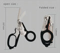 Portable Multifunction Tactical Shears Folding Scissors Tool