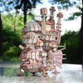 Colorful 3D Wooden Puzzle Magic Castle Movable Building Kit