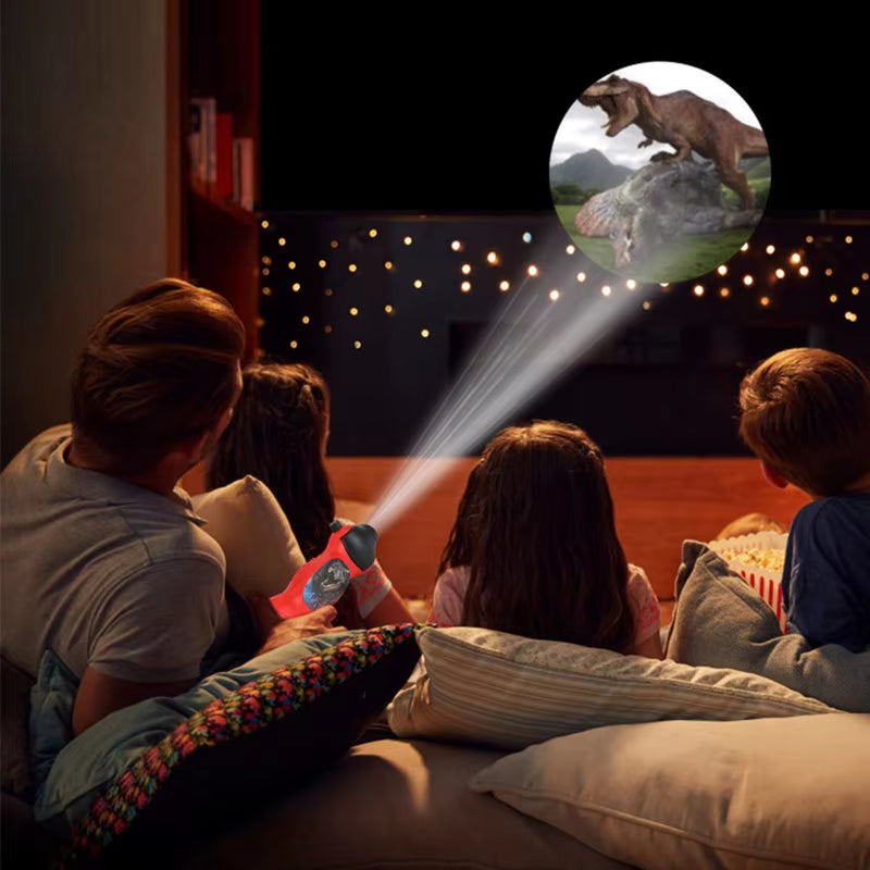 Dinosaur Shark Projector Flashlight - Educational Night Toy