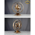 Planetary Marble Globe Sculpture